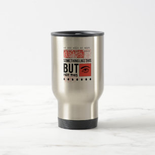 MUG DE VOYAGE DESSIN INCROYABLE DE FLEUR ET D'ŒIL