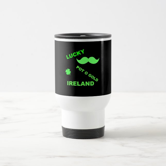 Mug De Voyage Devis irlandais Lucky Pot o Gold (Centre)