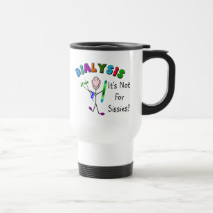 Mug De Voyage Dialyse "il n'est pas pour des poules mouillées "