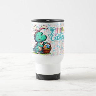 Mug De Voyage Dinosaure de lapin de Pâques