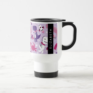 Mug De Voyage Dinosaures Spatiaux, Dinosaures Mignons, Étoiles,
