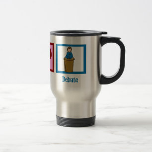 Mug De Voyage Discussion d'amour de paix