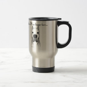 Mug De Voyage Dogo Argentino Joyeux Visage