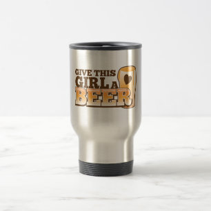 Mug De Voyage Donnez à cette fille un ND de bière