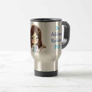 Mug De Voyage Dr customisé (Votre nom) Doctorat Graduation Café