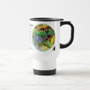 Mug De Voyage Dragon Cosmique Émeraude