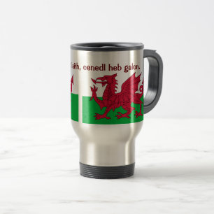 Mug De Voyage Dragon rouge patriotique du Pays de Galles Voyage