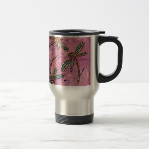 Mug De Voyage Dragonflies rose Fizz