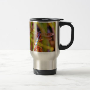 Mug De Voyage Dragonfly turquoise sur le carex