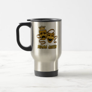 Mug De Voyage Drama Queen Comédie Et Tragédie Gold Theatre Masqu
