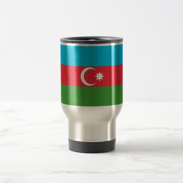 Mug De Voyage Drapeau Azerbaïdjan (Centre)