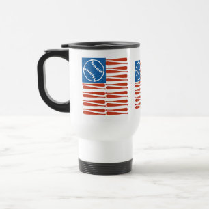 Mug De Voyage Drapeau de base-ball