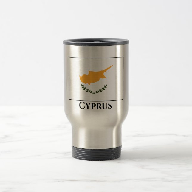 Mug De Voyage Drapeau de Chypre (Centre)