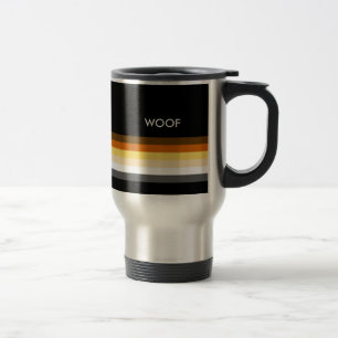 Mug De Voyage Drapeau de fierté Gay Bear masculin et élégant woo