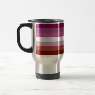 Mug De Voyage Drapeau de fierté lesbienne de SlipperyJoe féminin