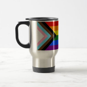 Mug De Voyage Drapeau de fierté Progress Pride de SlipperyJoe si