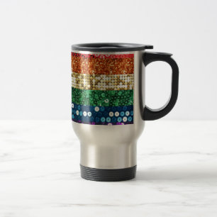 Mug De Voyage drapeau de la fierté séquentielle