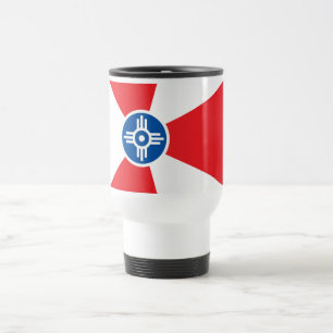 Mug De Voyage Drapeau de la ville de Wichita