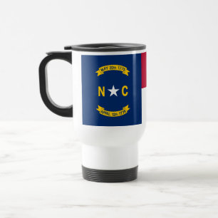 Mug De Voyage Drapeau de l'État de Caroline du Nord
