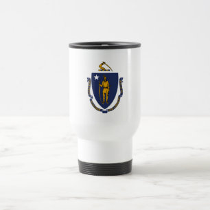 Mug De Voyage Drapeau de l'État du Massachusetts