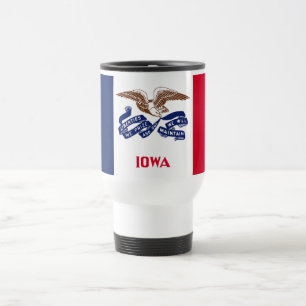 Mug De Voyage Drapeau de l'Iowa