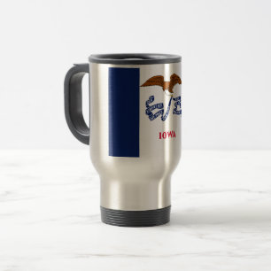 Mug De Voyage Drapeau de l'Iowa