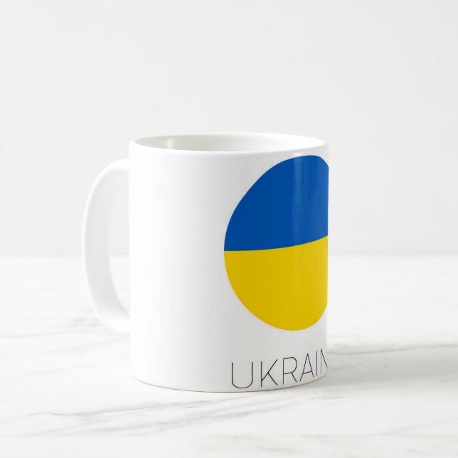 Mug de voyage Drapeau de l'Ukraine (Devant gauche)