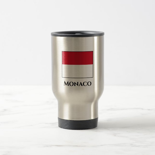 Mug De Voyage Drapeau de Monaco (Centre)