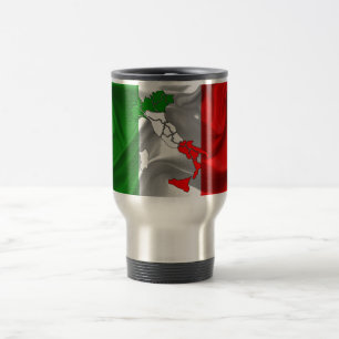 Mug De Voyage Drapeau de ondulation italien