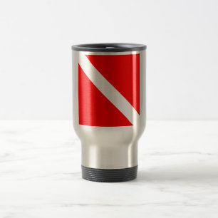 Mug De Voyage Drapeau de plongée Plongeur en apnée Plongeur en b