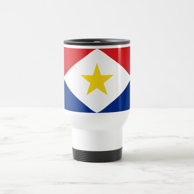 Mug De Voyage Drapeau de Saba (Centre)
