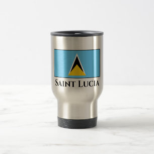 Mug De Voyage Drapeau de Sainte-Lucie