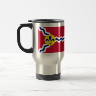 Mug De Voyage Drapeau de St Louis, Missouri