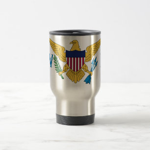 Mug De Voyage Drapeau des îles Vierges américaines