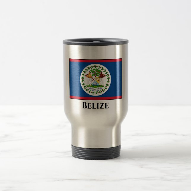 Mug De Voyage Drapeau du Belize (Centre)