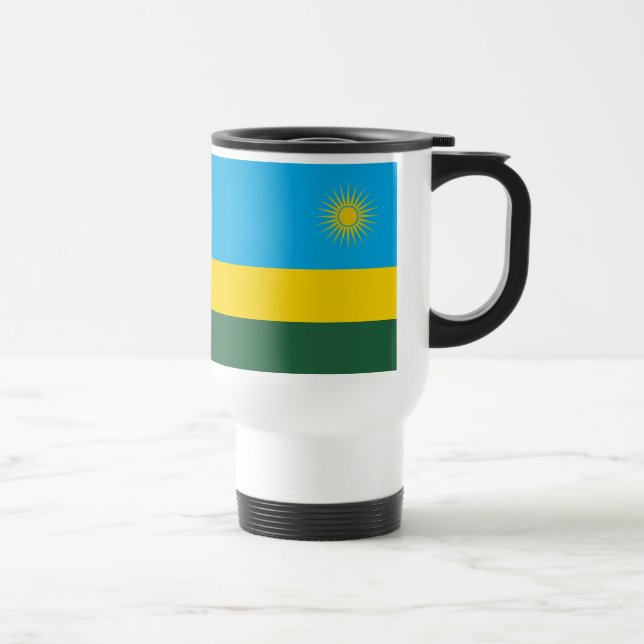 Mug De Voyage Drapeau du Rwanda (Droite)