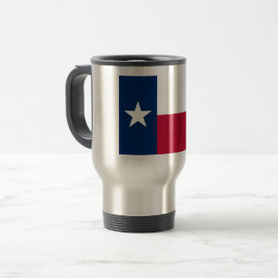 Mug De Voyage Drapeau du Texas : Longhorns, l'État de l'étoile s