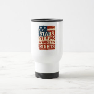 Mug De Voyage Drapeau en détresse Stars, Stripes & Droits des Fe