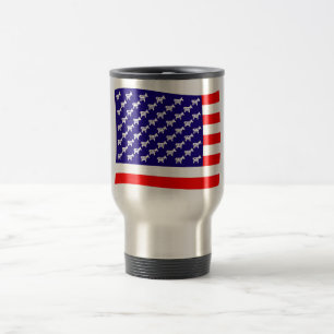 Mug De Voyage Drapeau étoilé et rayé des démocrates