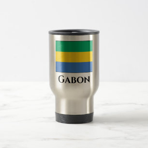 Mug De Voyage Drapeau Gabon