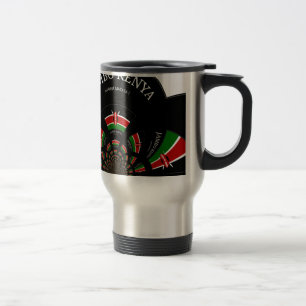 Mug De Voyage Drapeau kényan inspiré Jambo Welcome Design Art