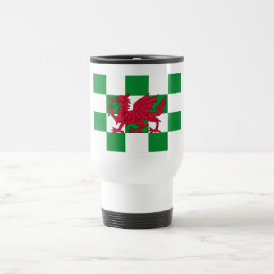 Mug De Voyage Drapeau mystique de dragon celtique rouge du Pays