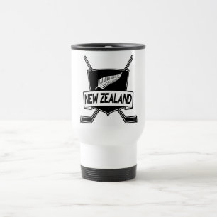 Mug De Voyage Drapeau néo-zélandais de hockey sur glace