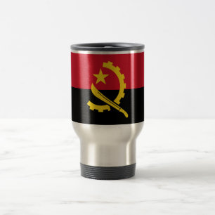 Mug De Voyage Drapeau patriotique angolais