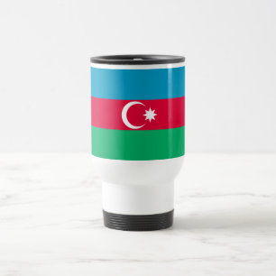 Mug De Voyage Drapeau patriotique azerbaïdjanais