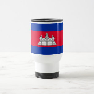 Mug De Voyage Drapeau patriotique cambodgien