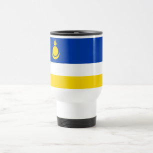 Mug De Voyage Drapeau patriotique de Bouriatie