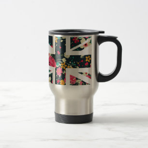 Mug De Voyage Drapeau rose d'Union Jack les Anglais (R-U) de cru