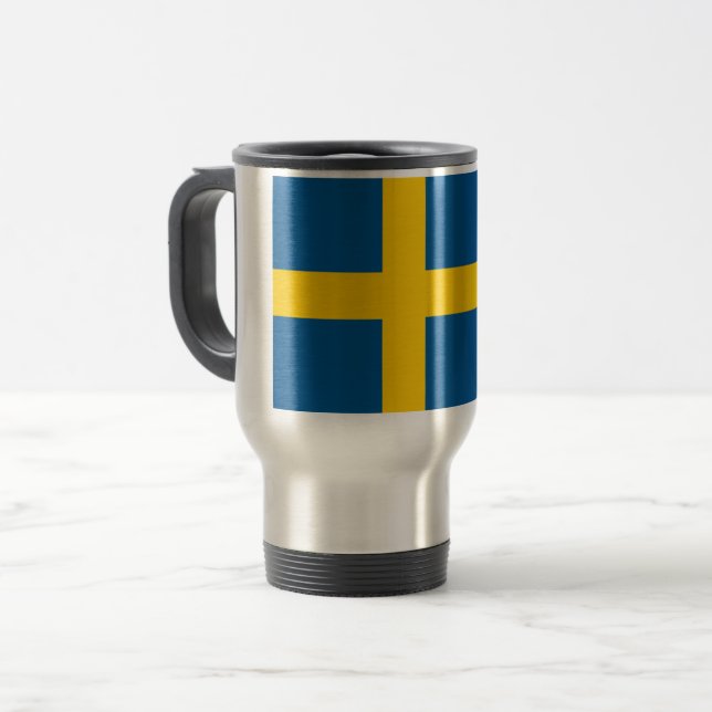 Mug De Voyage Drapeau Suède (Devant gauche)