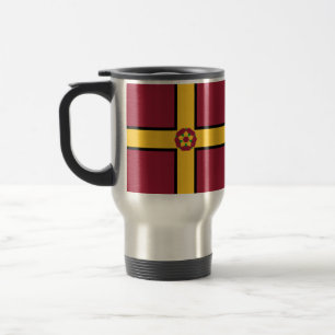 Mug De Voyage Drapeau sur la boule de voyage Northamptonshire